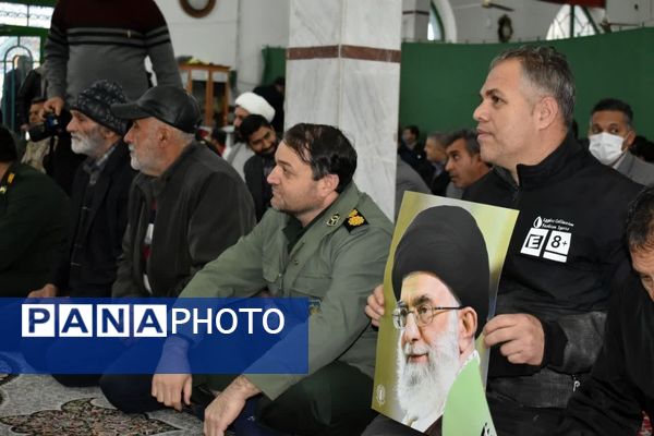پایبندی به ارزش‌های انقلاب و ولایتمداری با حضور در مراسم 9 دی