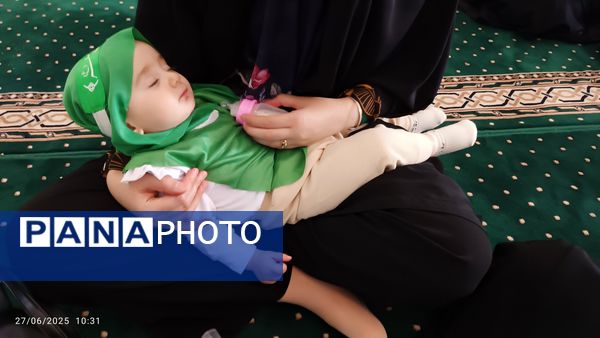 زمزمه‌های «یا علی‌اصغر(ع)» در مصلی زنجان طنین‌انداز شد