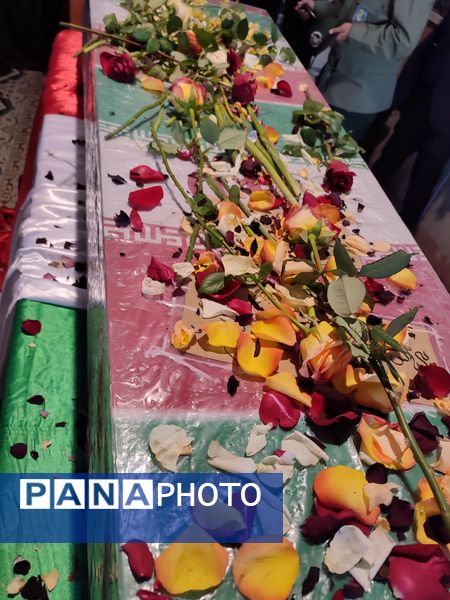 استقبال از شهید‌گمنام در دبیرستان رضوانه شاهبیکی سربیشه 