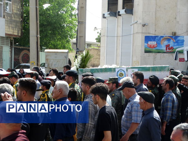 مراسم وداع با شهید «امین عسگری» در گهرو