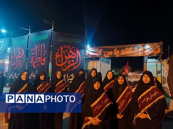 تشییع پیکر شهید گمنام در نمایشگاه یاس کبود 