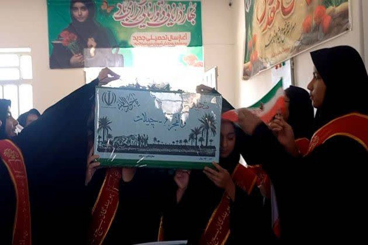 همزمان با ایام فاطمیه، مدرسه‌ی حلیمه در اشکذر میزبان شهید گمنام شد