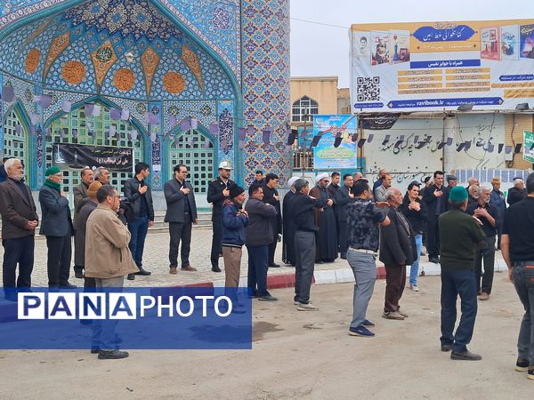 مراسم دسته روی و سینه زنی مردم آشخانه به مناسبت شهادت امام علی (ع)