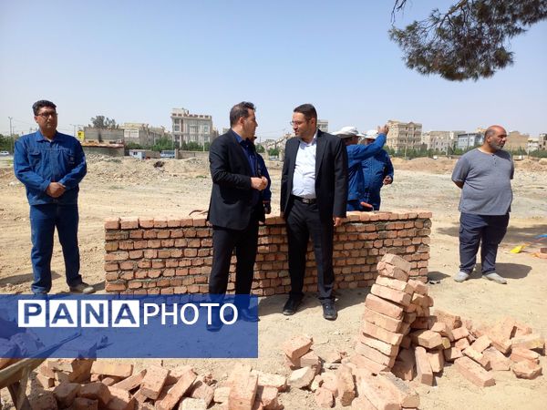 آیین خشت گذاری مدرسه ثامن الحج شهرستان اسلامشهر 