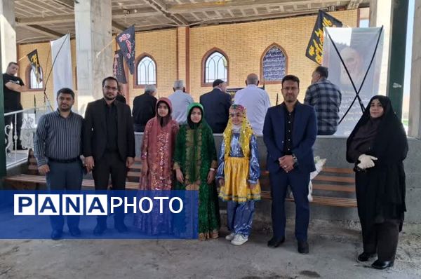 میثاق استاندار و مسئولان استانی با شهدا در سفر به زرقان
