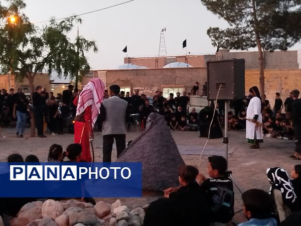 شبیه خوانی عصر عاشورا در روستای فدافن