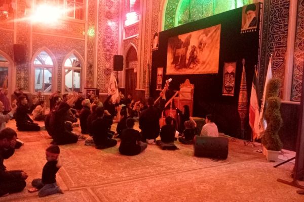 برگزاری مراسم شب سوم عزاداری اباعبدالله(ع) در تکیه ابوالفضلی نیشابور