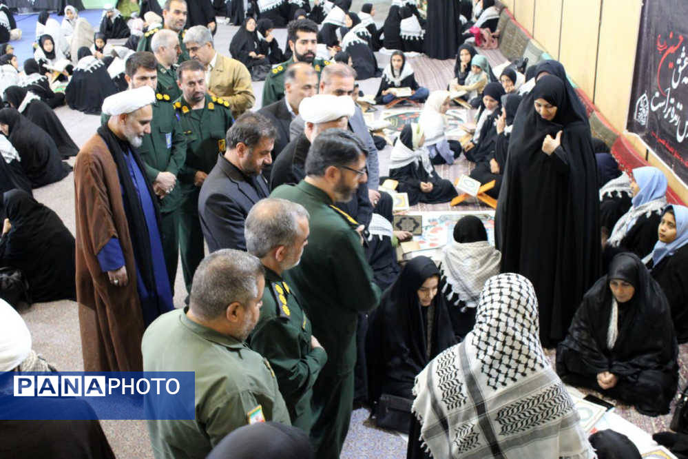 جلوه‌هایی از حلقه‌های صالحین نوجوانان بسیجی در شهر جعفریه