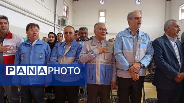 برگزاری مراسم متمرکز مانور زلزله و ایمنی مدارس در سرخنکلاته