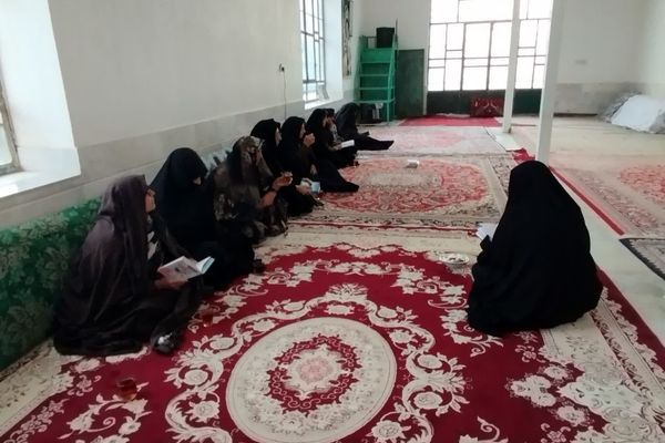 مراسم پرفیض دعای ندبه در امامزاده روستای مهدی آباد خلیل آباد