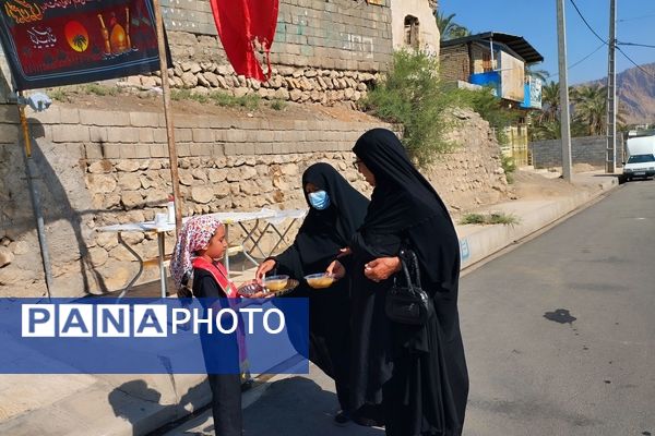 پیاده‌روی دلدادگان جامانده از کربلا در حاجی‌آباد