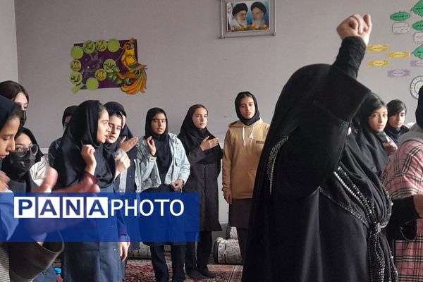 مراسم عزاداری بانوی کوثر در دبیرستان تربیت اسلامشهر