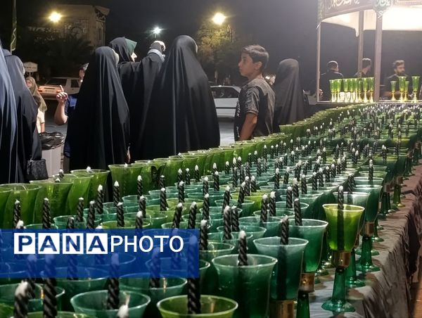 مراسم عزای شام غربت هشتمین آفتاب دل ها، همراه با آیین شمع‌گردانی 