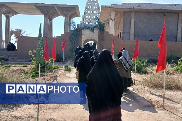 اولین روز حضور دانش‌آموزان دختر منطقه کهریزک در یادمان ‌های مناطق عملیاتی جنوب ایران