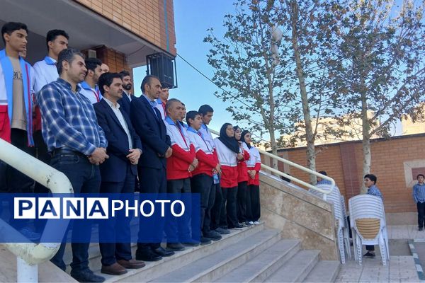 مراسم پدافند غیرعامل در دبیرستان بشارت بهارستاندو