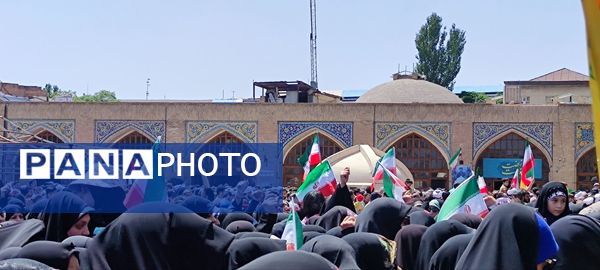 راهپیمایی مردم قزوین در جمعه خشم ونصر 
