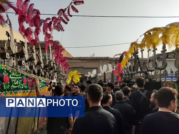 کاروان بزرگ علم گردانی در کاشان
