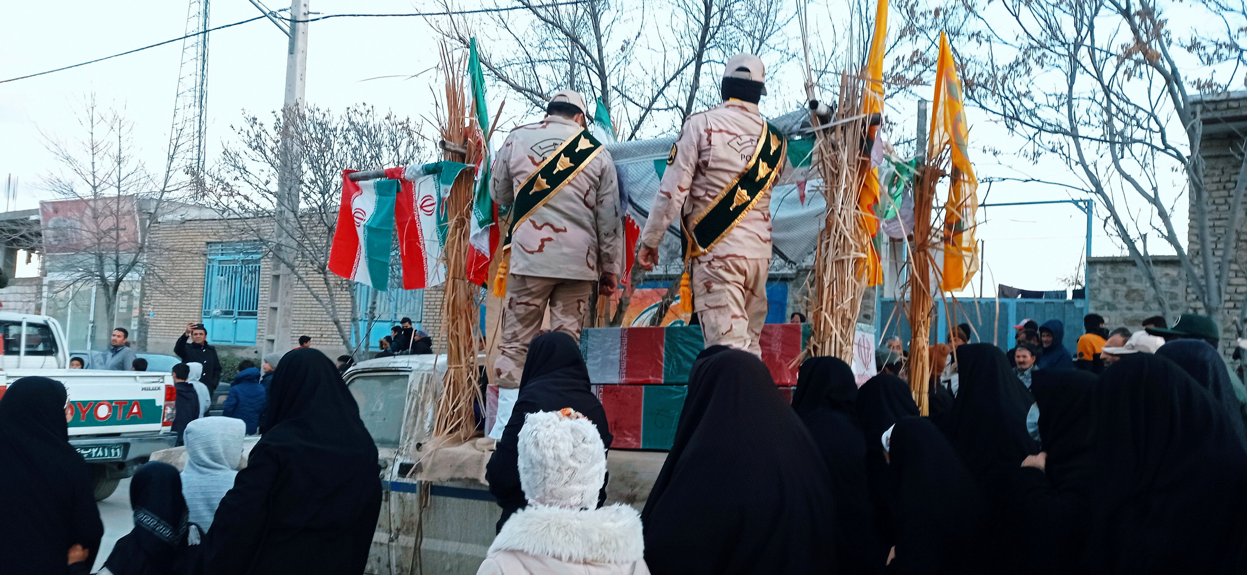 مراسم استقبال از شهید گمنام در غلامان