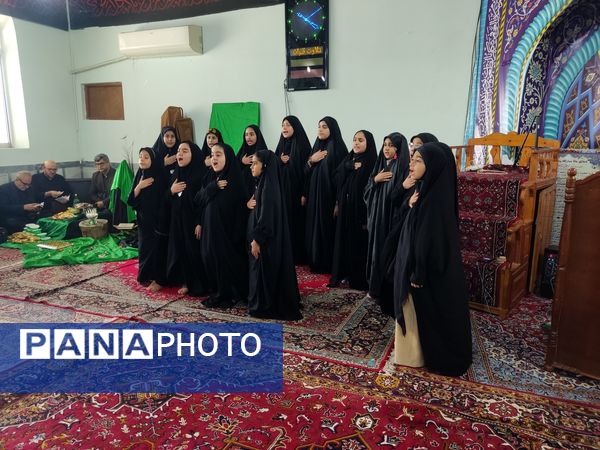 دبستان آوای مهر قائمشهر میزبان عزاداران حسینی شد