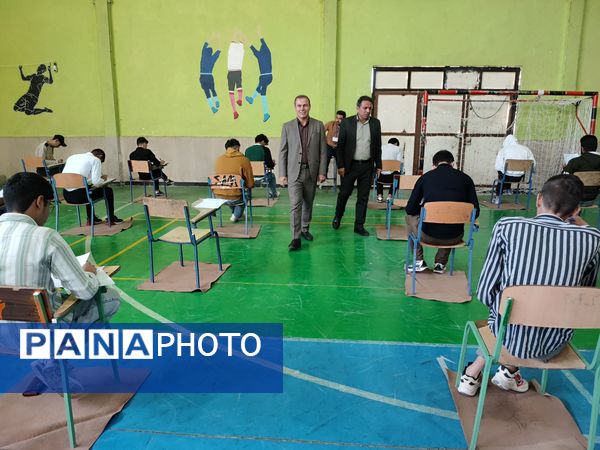 بازدید مدیر آموزش و پرورش مانه و سملقان از حوزه‌های امتحانات نهایی