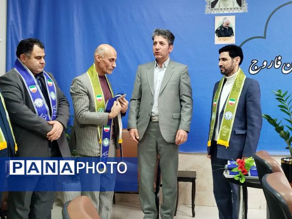 دیدار رئیس سازمان دانش‌آموزی شهرستان فاروج با مدیر جدید آموزش و پرورش این شهر