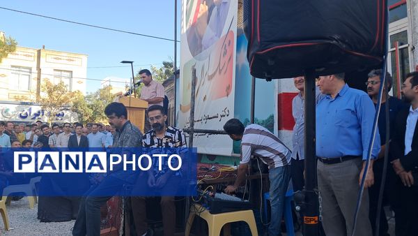 جشن پیروزی ریاست جمهوری مسعود پزشکیان  در شهر آشخانه 