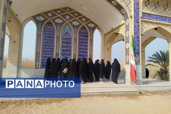 ورود کاروان راهیان نور دختران پیشوا به سرزمین حماسه