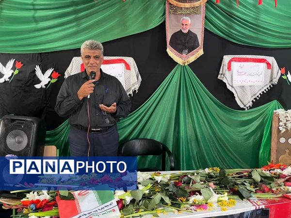 استقبال مدارس دشتی از شهید گمنام