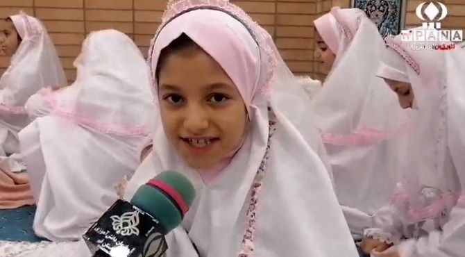 جشن تشرّف دانش آموزان مدرسه شهید هندویان قم به فصل عبادت