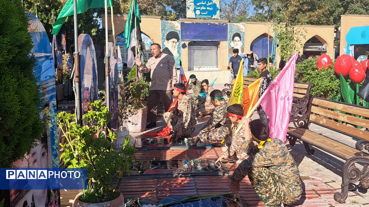 گلباران مزار شهدا در اراک