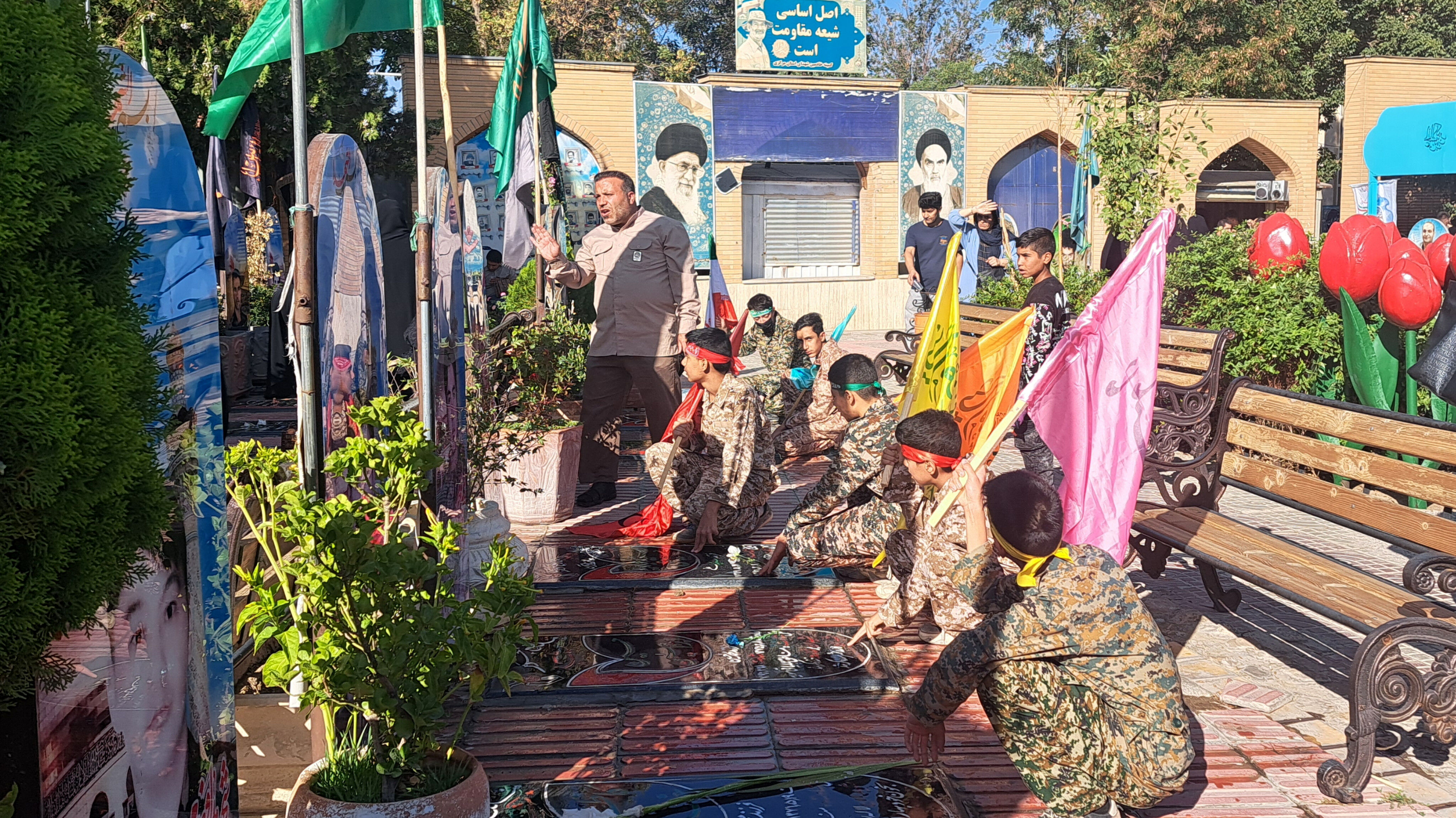 گلباران مزار شهدا در اراک