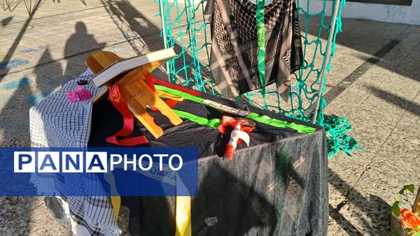 «صبحگاه مقاومت» در مدرسه شهید مطهری فین 