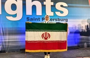 بانوی ملی‌پوش کتل‌بل ایران در کاپ جهانی روسیه برنزی شد