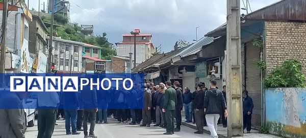 تشییع پیکر جانباز هشت سال دفاع مقدس در سوادکوه