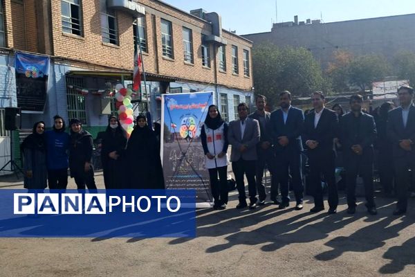 المپیاد ورزشی درون مدرسه‌ای در دبیرستان حجاب ناحیه یک شهرری