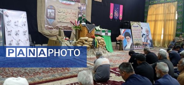 برگزاری دعای ندبه و یادواره شهدای خدمت در تکیه حسینی خلیل آباد