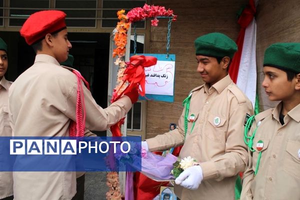 آیین نمادین نکوداشت هفته پدافند غیرعامل در نیشابور 