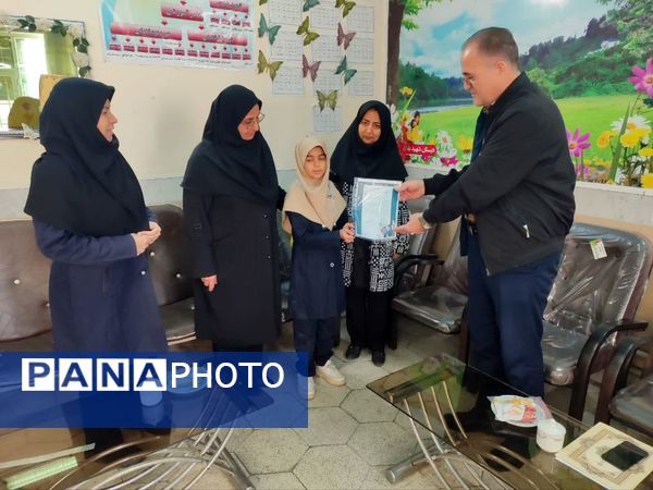 بازدید رئیس اداره کانون پرورش فکری کودکان و نوجوانان کاشمر از مدارس 