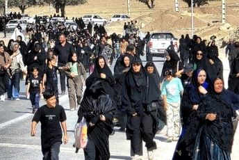 جاماندگان اربعین در لردگان، شور حسینی را به تصویر کشیدند