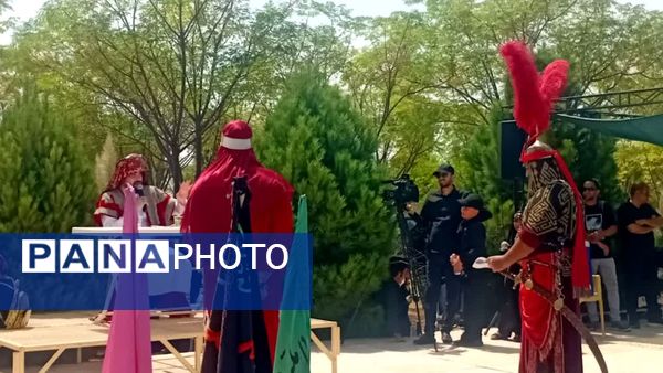 راهپیمایی دلدادگان حسینی در شهرستان سمنان