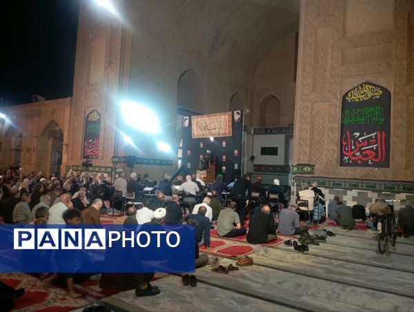 مراسم عزاداری سیدالشهدا (ع) در مسجد جامع نیشابور