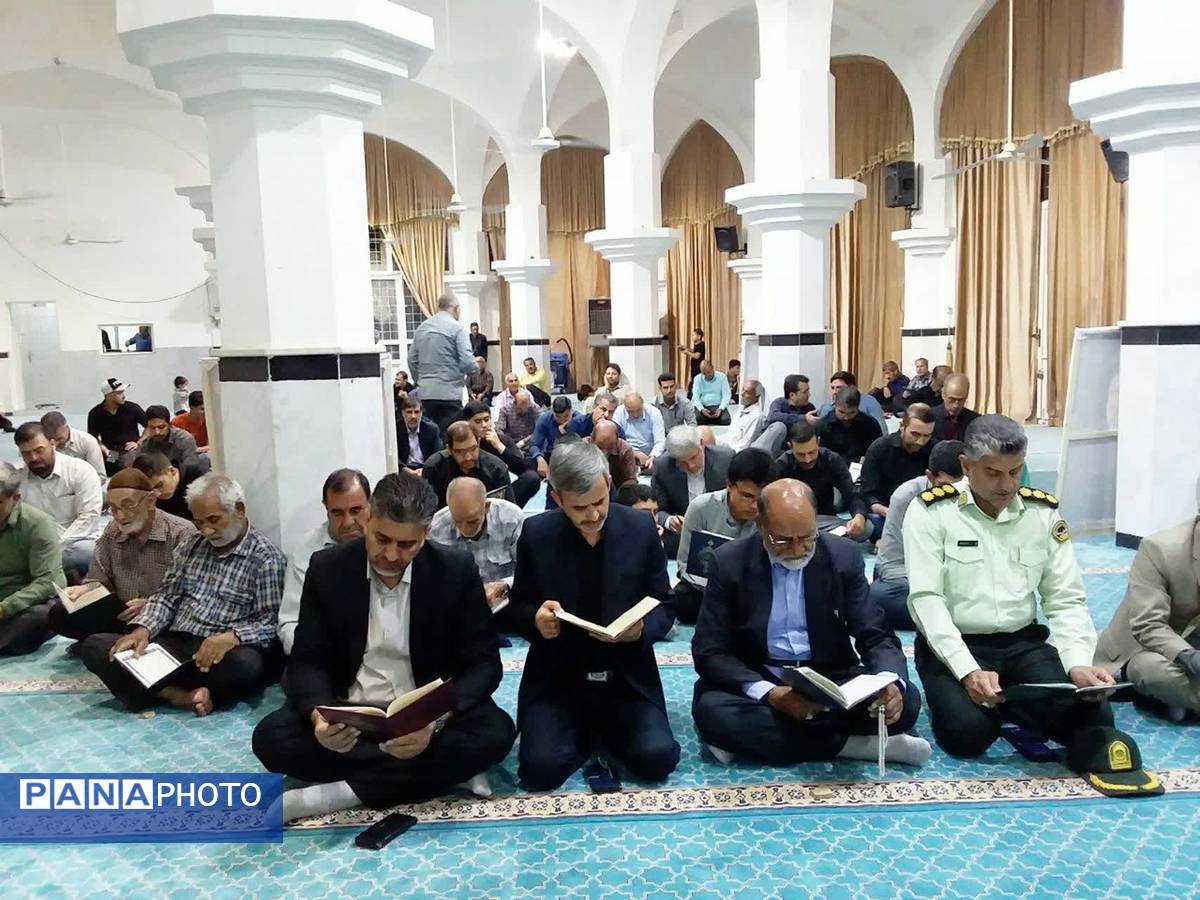 برگزاری مراسم چهلم شهدای جنگ ۱۲ روزه در شهرستان خلیل آباد