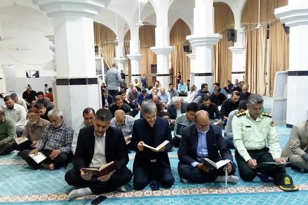 برگزاری مراسم چهلم شهدای جنگ ۱۲ روزه در شهرستان خلیل آباد