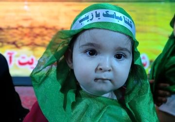 مراسم شیرخوارگان حسینی در شهر محمودآباد آذربایجان غربی