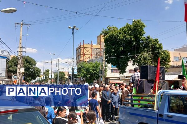 راهپیمایی جمعه خشم و نصر شهرستان قروه