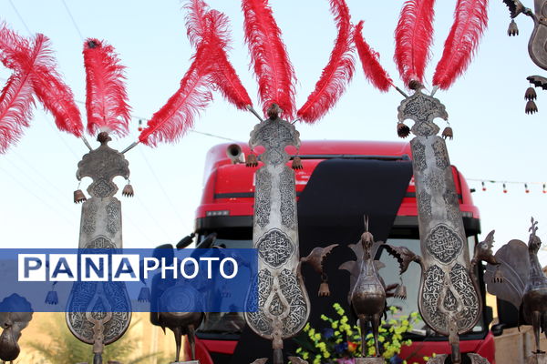 آیین نخل‌برداری شهادت امام رضا (ع) در یزد
