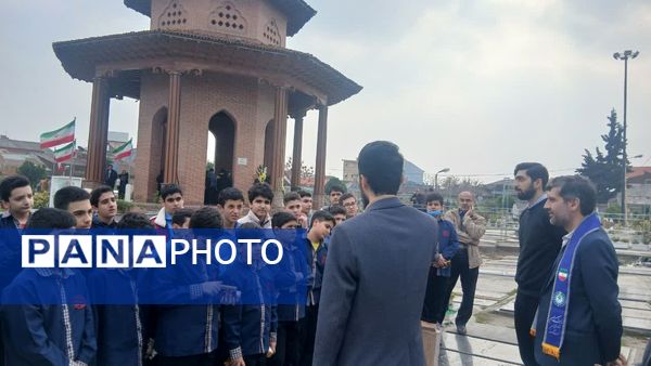 حضور پیشتازان گیلان در آرامگاه اسطوره مقاومت