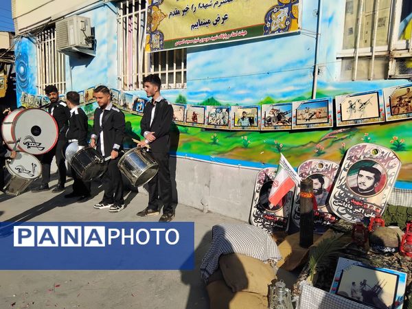 دبیرستان نجم میزبان پیکر یک شهید گمنام شد