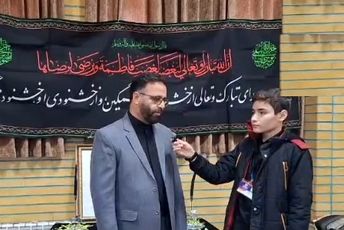 یادواره شهدا و عزاداری ایام فاطمیه در دبیرستان حکمت روستای لنگرود قم