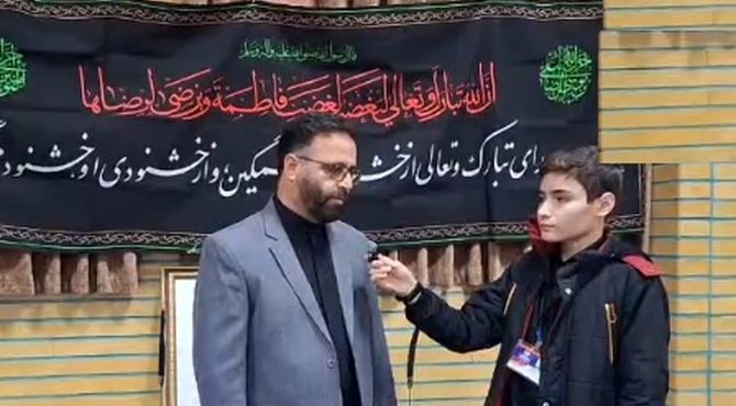 یادواره شهدا و عزاداری ایام فاطمیه در دبیرستان حکمت روستای لنگرود قم